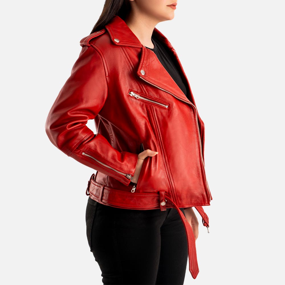 Pelle Rosa Leather Biker Jacket