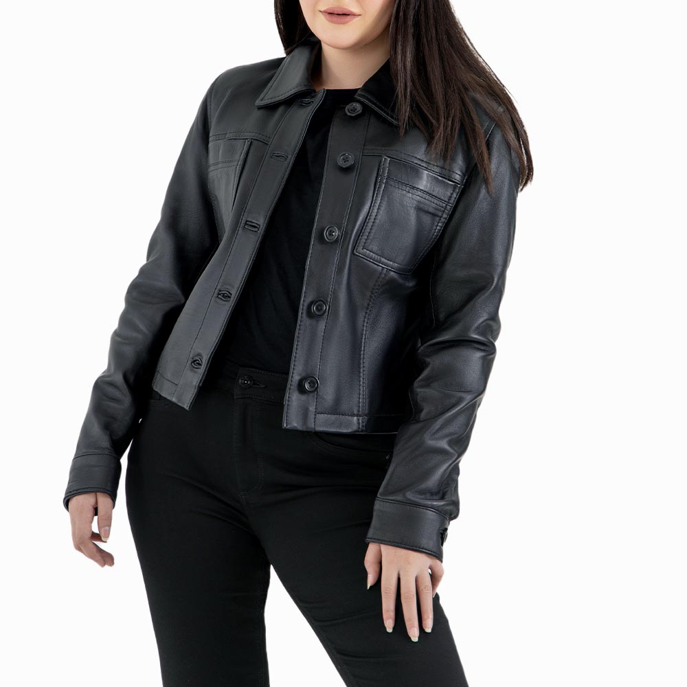 Capri Leather Biker Jacket