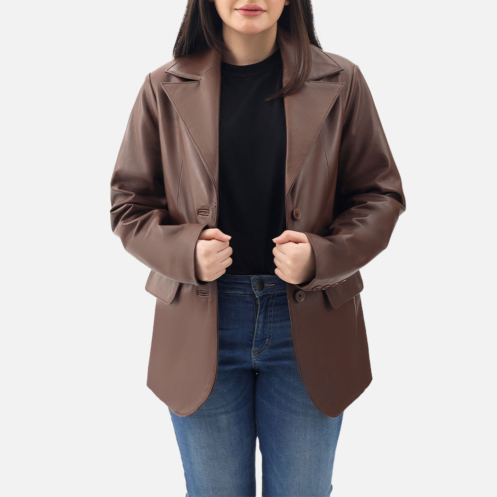 Vento Leather Blazer