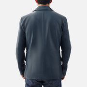 Bolzano Blue Leather Coat - image 5