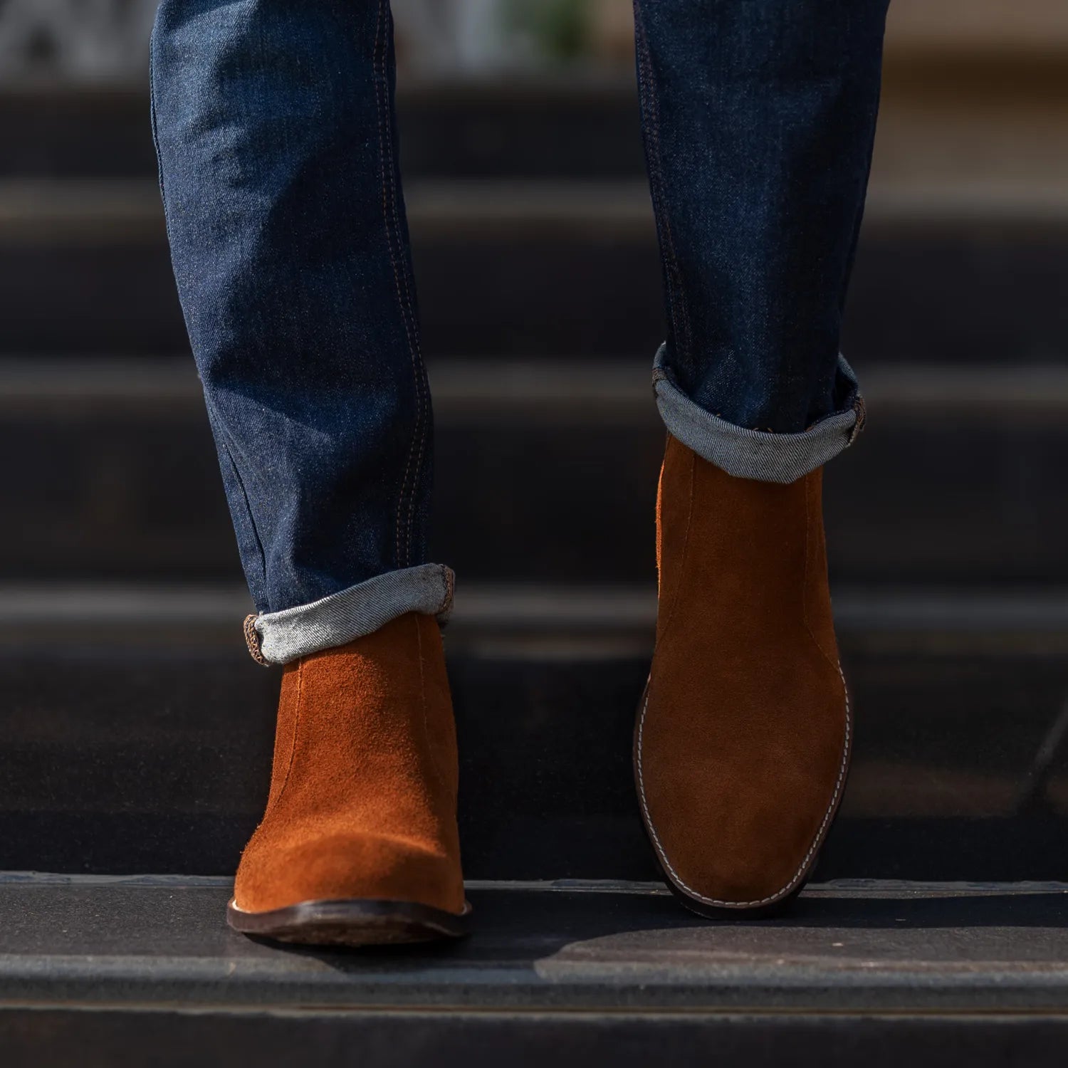 Orlaven Clarkson Chelsea Brown Suede Leather Boots footwear image 10