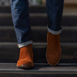 Orlaven Clarkson Chelsea Brown Suede Leather Boots footwear image 10