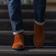 Orlaven Clarkson Chelsea Brown Suede Leather Boots footwear image 10