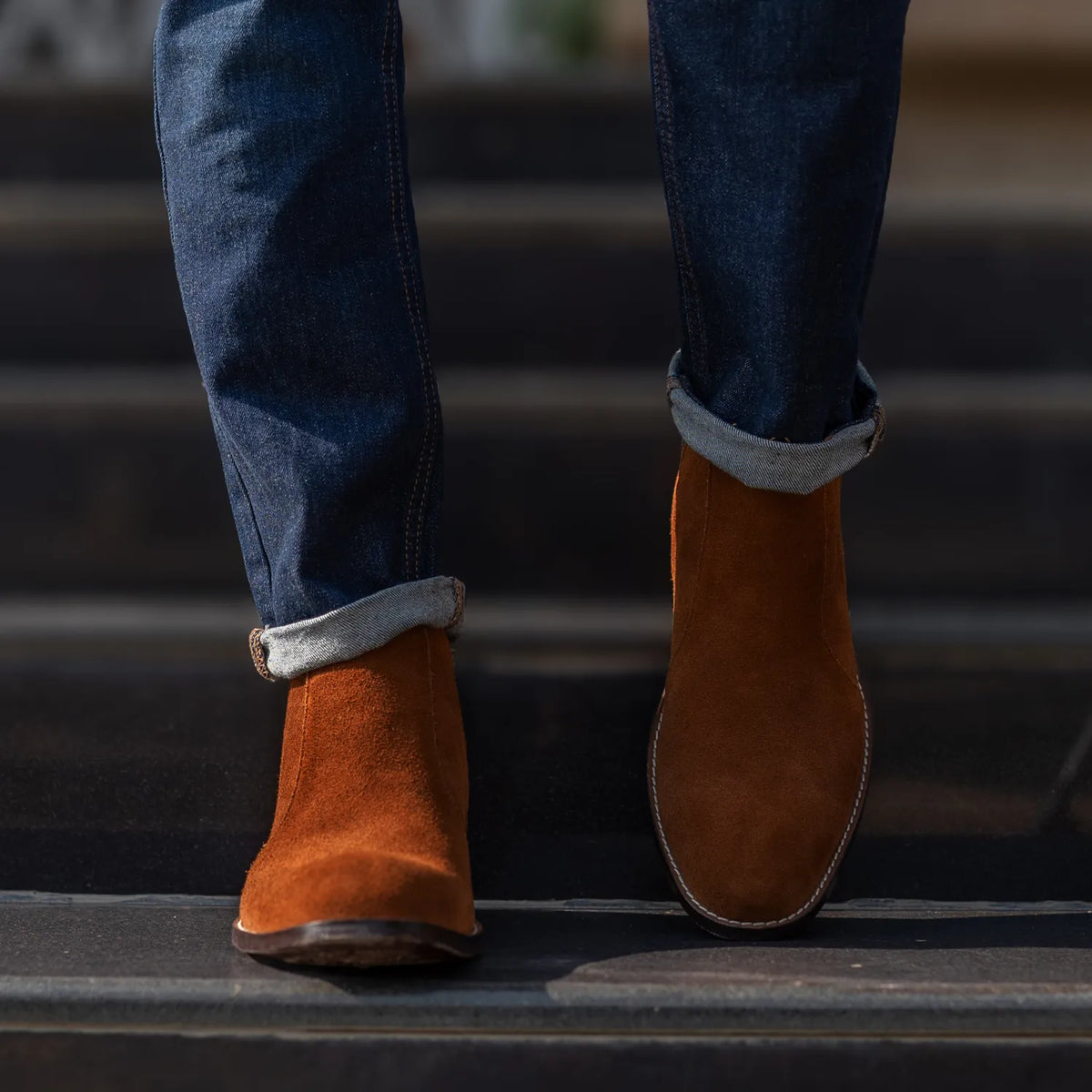 Orlaven Clarkson Chelsea Brown Suede Leather Boots footwear image 10