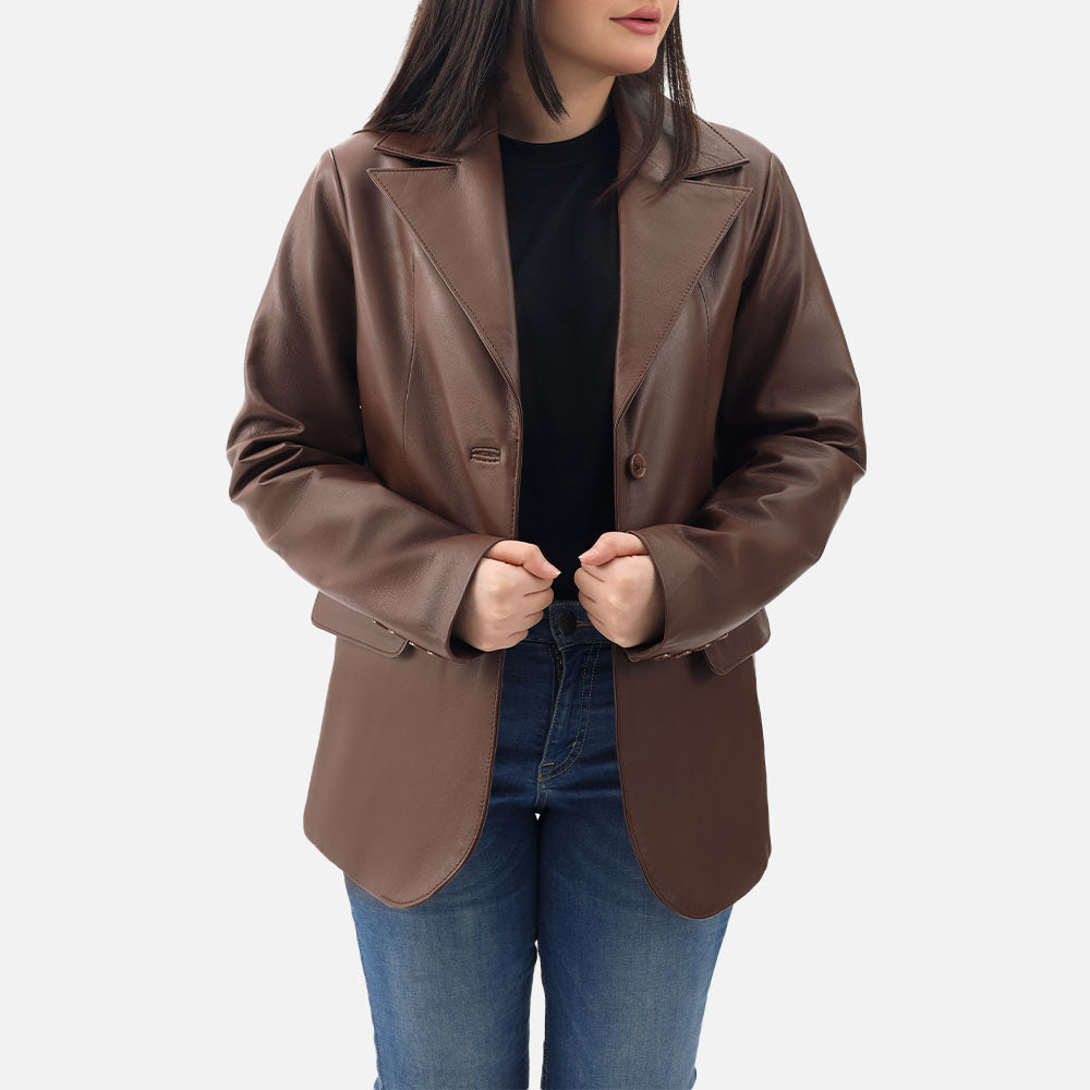 Vento Leather Blazer