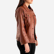 Gran Paradiso Leather Trucker Jacket