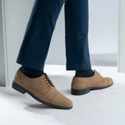 Orlaven Attorney Derby Brown Nubuck Leather Shoes - StudGuard footwear image 8