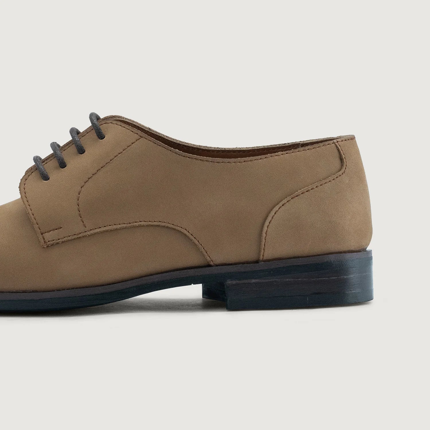 Orlaven Attorney Derby Brown Nubuck Leather Shoes - StudGuard footwear image 5