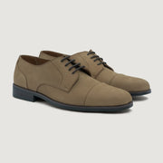 Orlaven Attorney Derby Brown Nubuck Leather Shoes - StudGuard footwear image 1