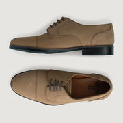 Orlaven Attorney Derby Brown Nubuck Leather Shoes - StudGuard footwear image 3