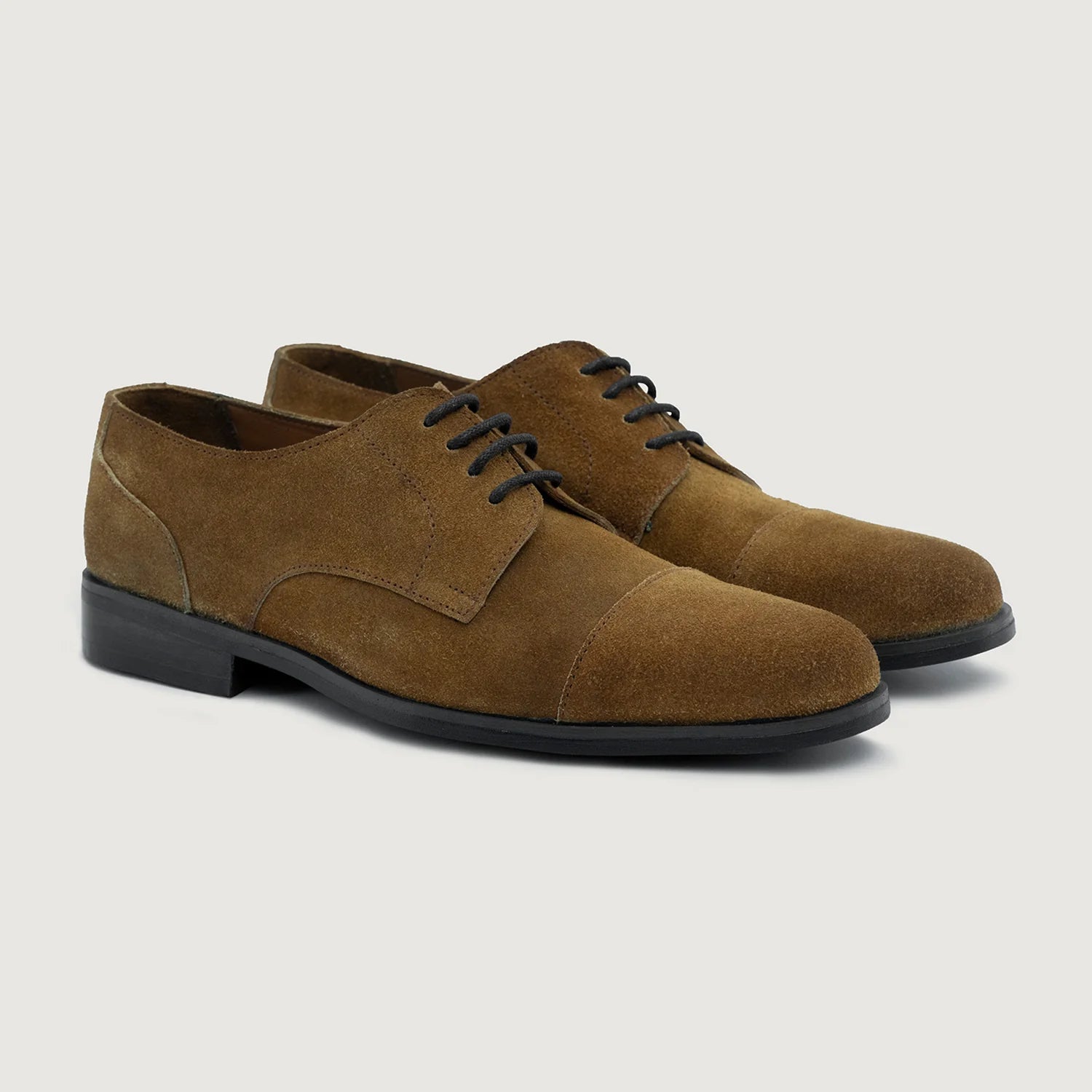 Orlaven Attorney Derby Brown Suede Leather Shoes - StudGuard footwear image 1