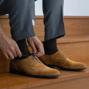Orlaven Attorney Derby Brown Suede Leather Shoes - StudGuard footwear image 10