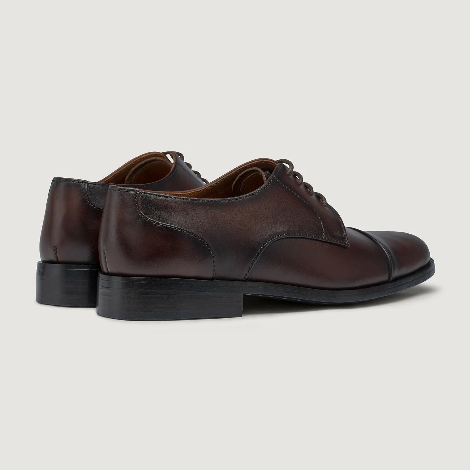 Orlaven Attorney Derby Burnished Brown Leather Shoes footwear image 3