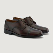Orlaven Attorney Derby Burnished Brown Leather Shoes footwear image 1