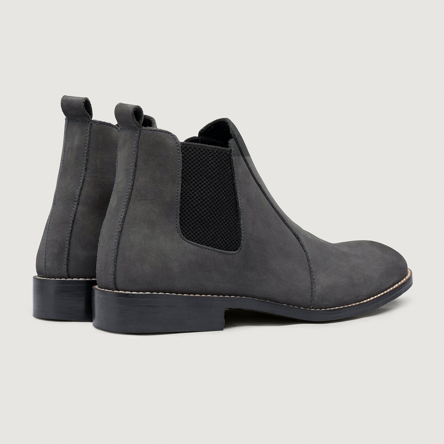 Orlaven Clarkson Chelsea Grey Nubuck Leather Boots - StudGuard footwear image 5