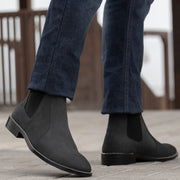 Orlaven Clarkson Chelsea Grey Nubuck Leather Boots - StudGuard footwear image 7