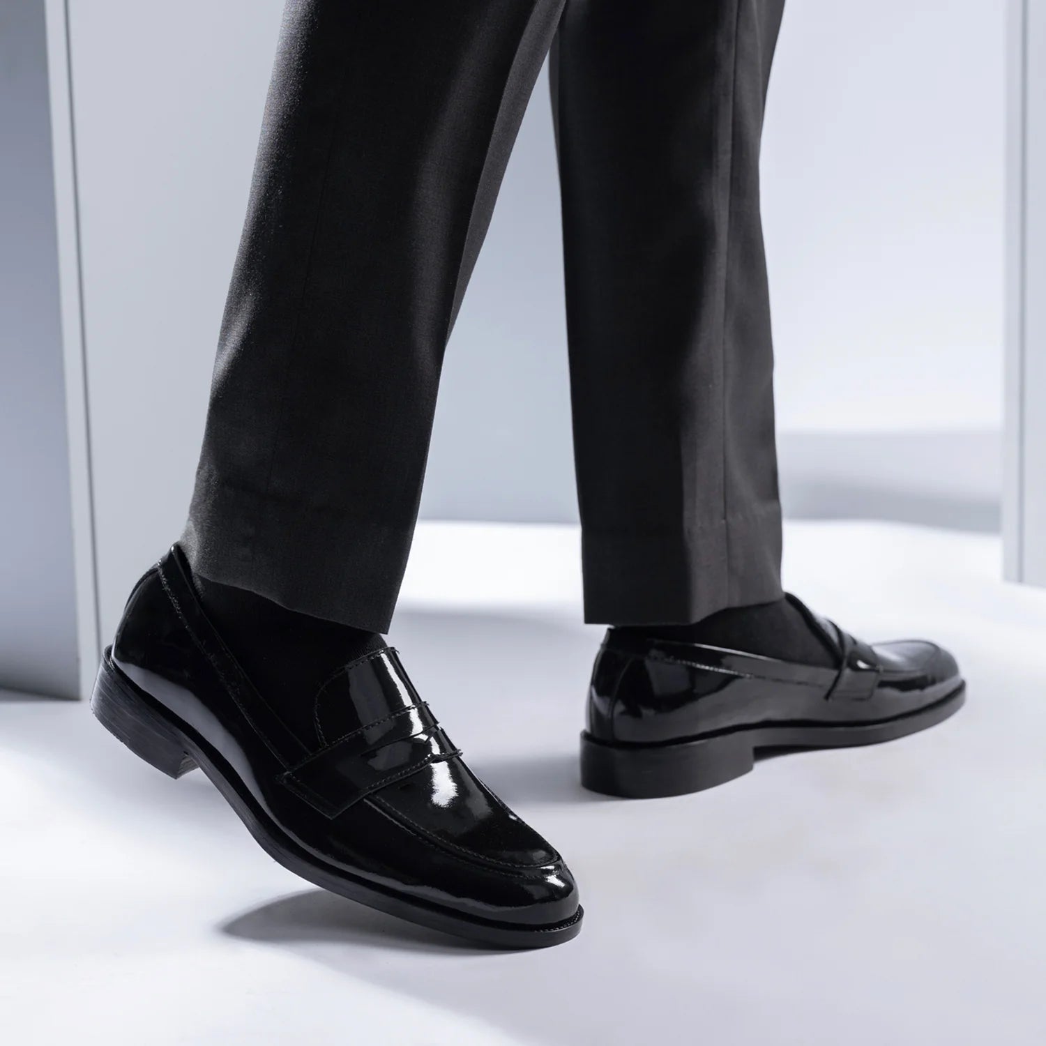 Orlaven Baxton Black Patent Leather Loafers footwear image 9