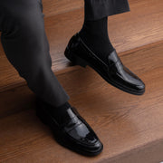 Orlaven Baxton Black Patent Leather Loafers footwear image 10