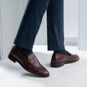 Orlaven Baxton Burnished Brown Leather Loafers footwear image 8