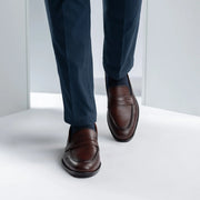 Orlaven Baxton Burnished Brown Leather Loafers footwear image 6