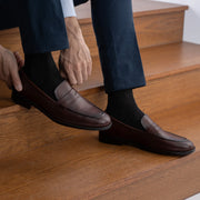 Orlaven Baxton Burnished Brown Leather Loafers footwear image 10