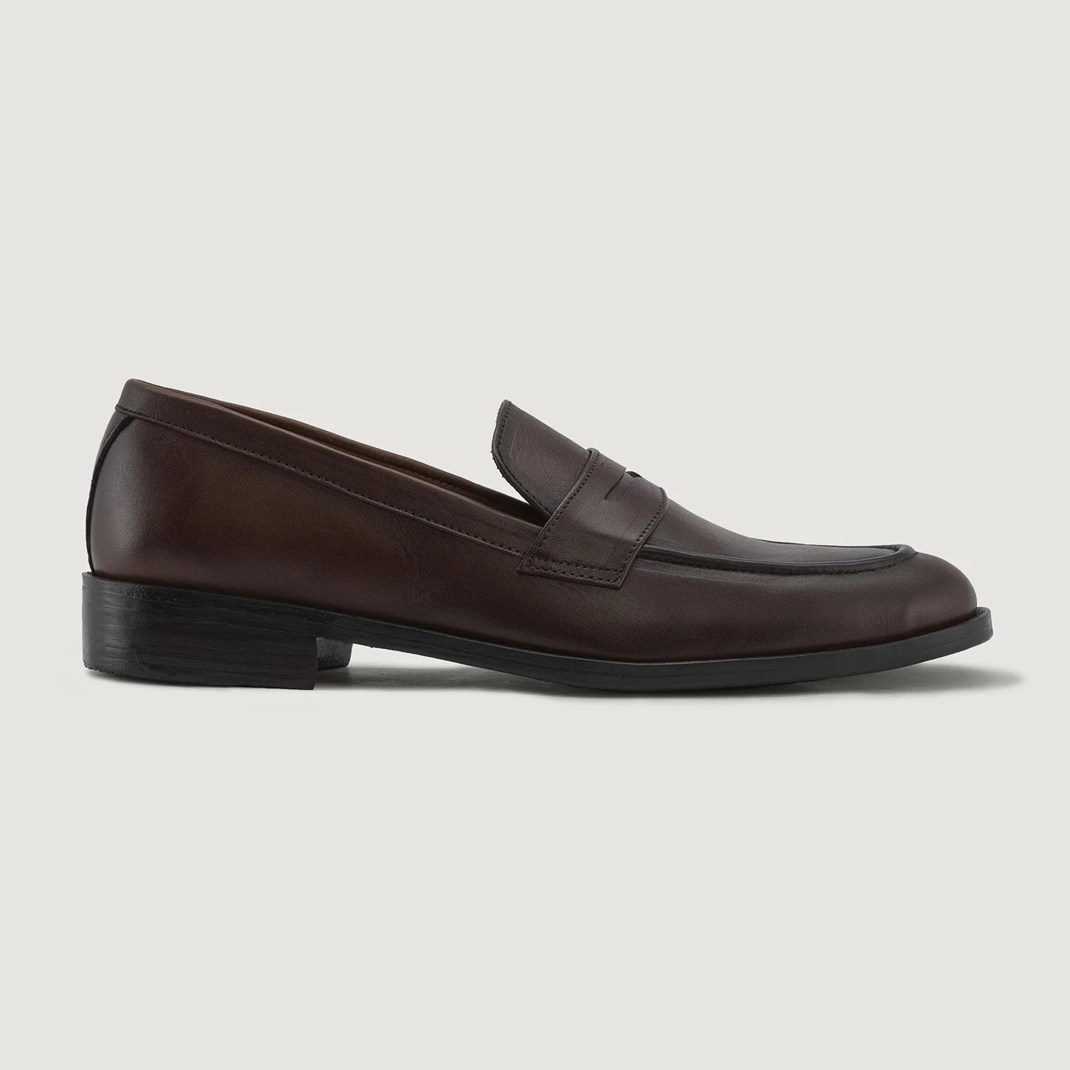 Orlaven Baxton Burnished Brown Leather Loafers footwear image 2
