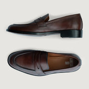 Orlaven Baxton Burnished Brown Leather Loafers footwear image 3