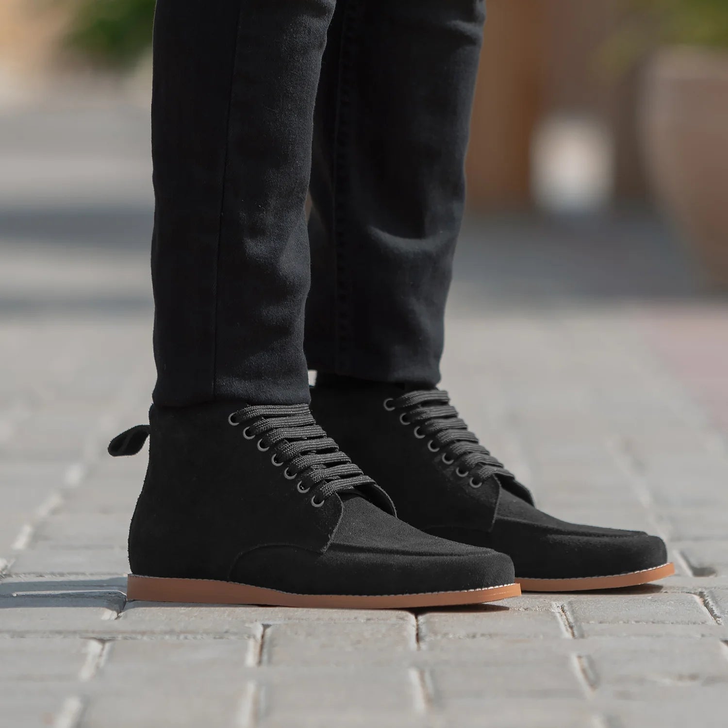 Orlaven Bearman Moc Toe Black Suede Boots footwear image 8