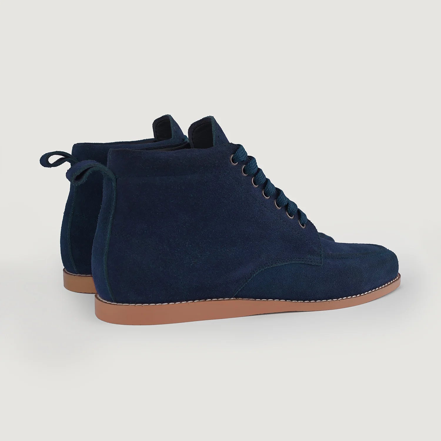 Orlaven Bearman Moc Toe Blue Suede Boots footwear image 5