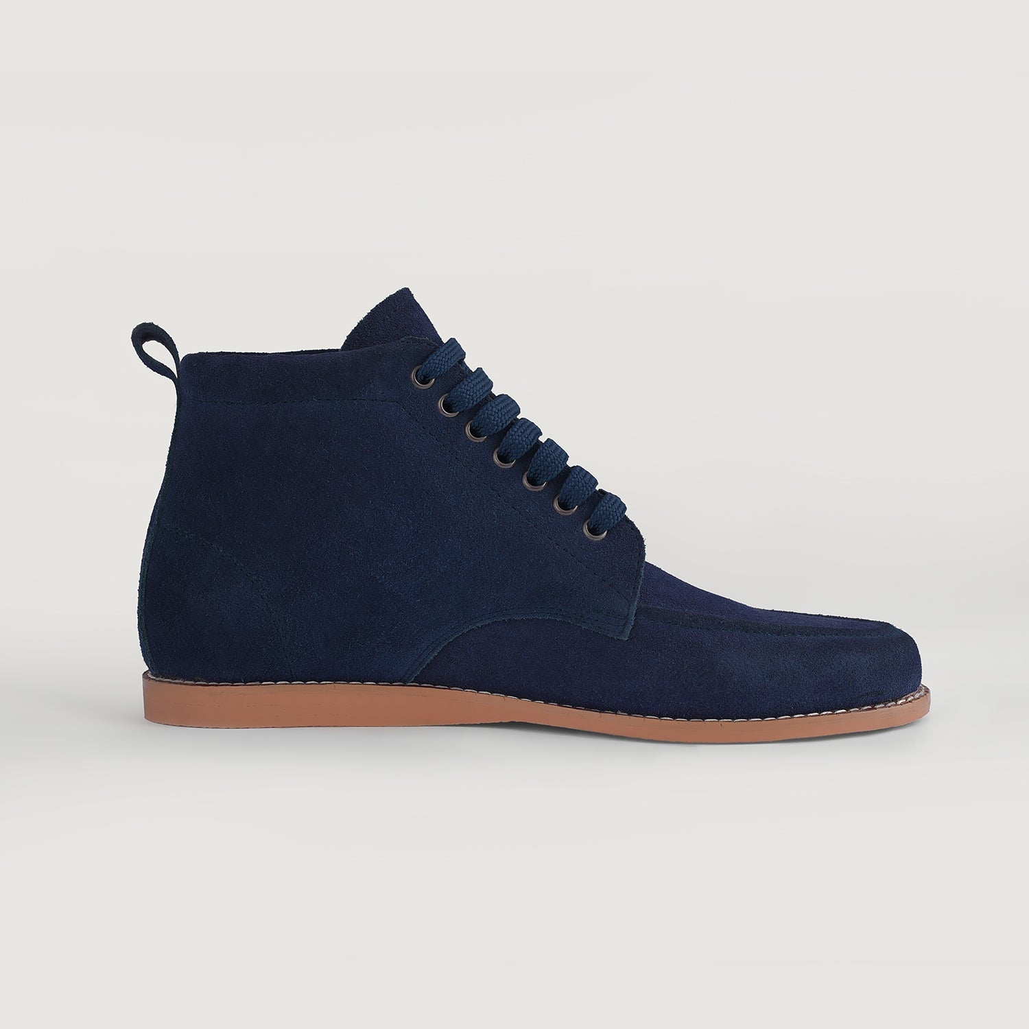 Orlaven Bearman Moc Toe Blue Suede Boots footwear image 2