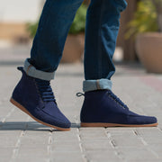 Orlaven Bearman Moc Toe Blue Suede Boots footwear image 9