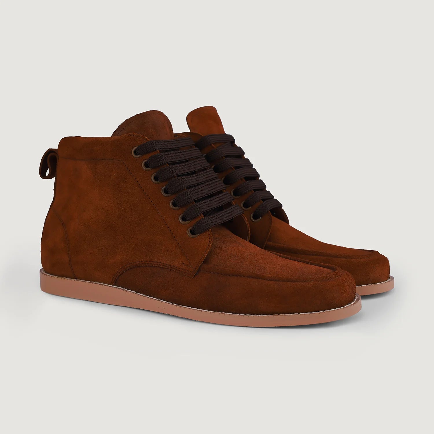 Orlaven Bearman Moc Toe Brown Suede Boots footwear image 1