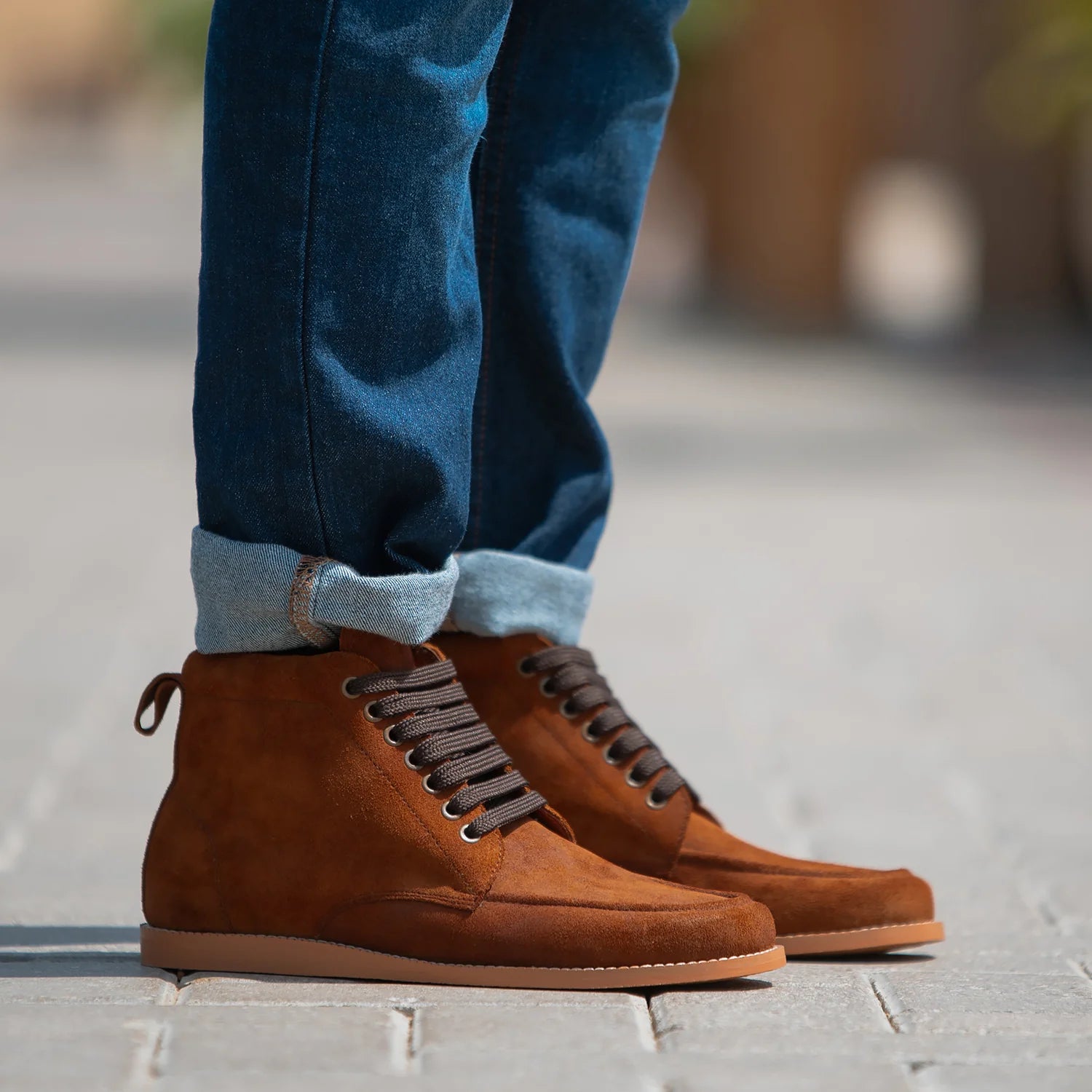 Orlaven Bearman Moc Toe Brown Suede Boots footwear image 8