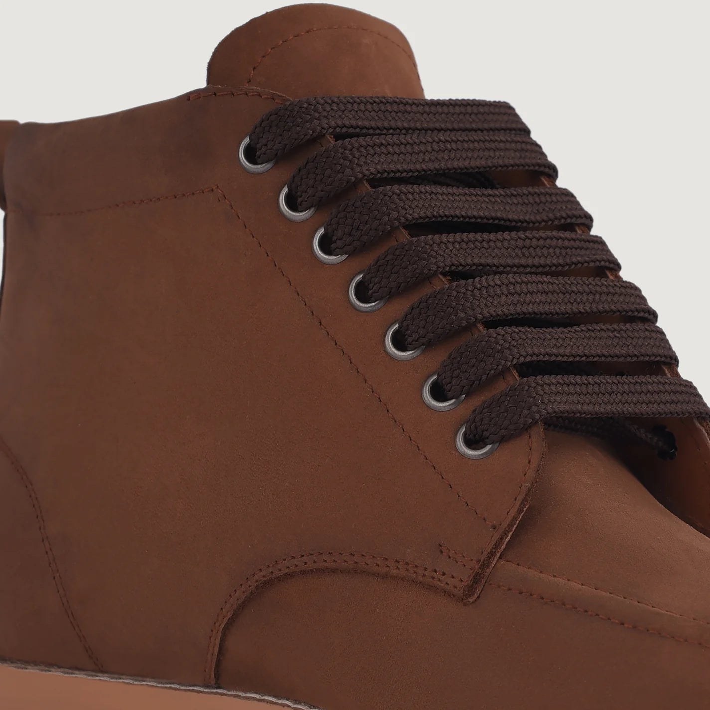 Orlaven Bearman Moc Toe Pull-up Brown Leather Boots footwear image 4