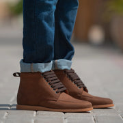 Orlaven Bearman Moc Toe Pull-up Brown Leather Boots footwear image 8