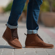 Orlaven Bearman Moc Toe Pull-up Brown Leather Boots footwear image 9