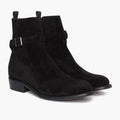 Rogue Black Suede Leather Boots
