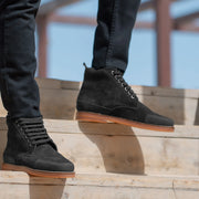 Orlaven Carnell Moc Toe Black Suede Boots footwear image 9