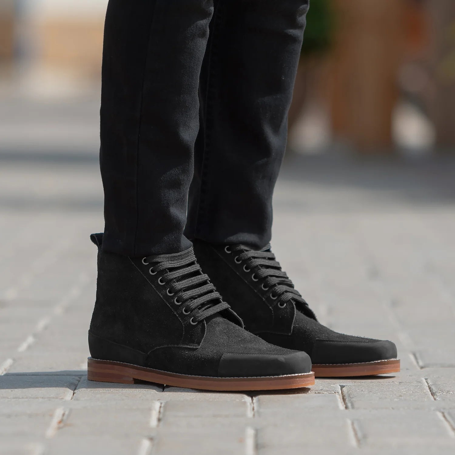 Orlaven Carnell Moc Toe Black Suede Boots footwear image 7