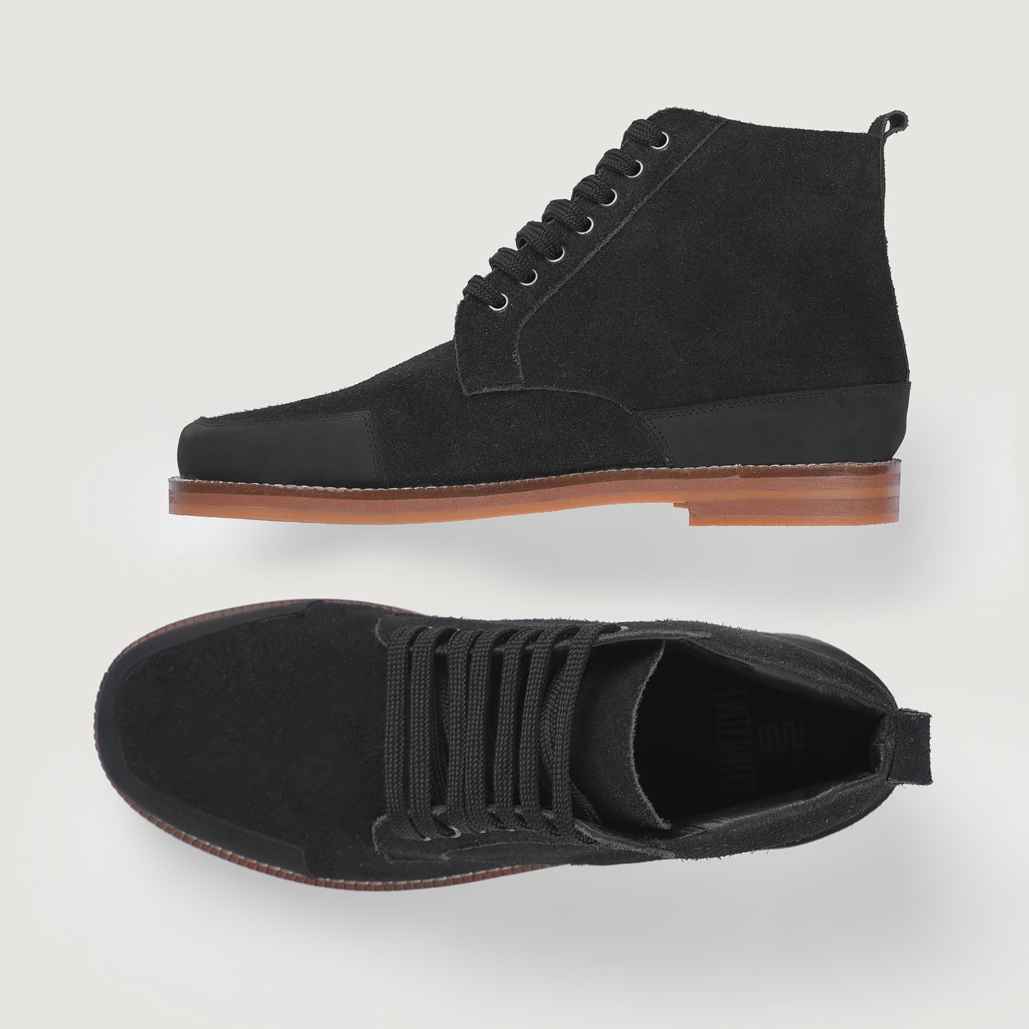 Orlaven Carnell Moc Toe Black Suede Boots footwear image 3