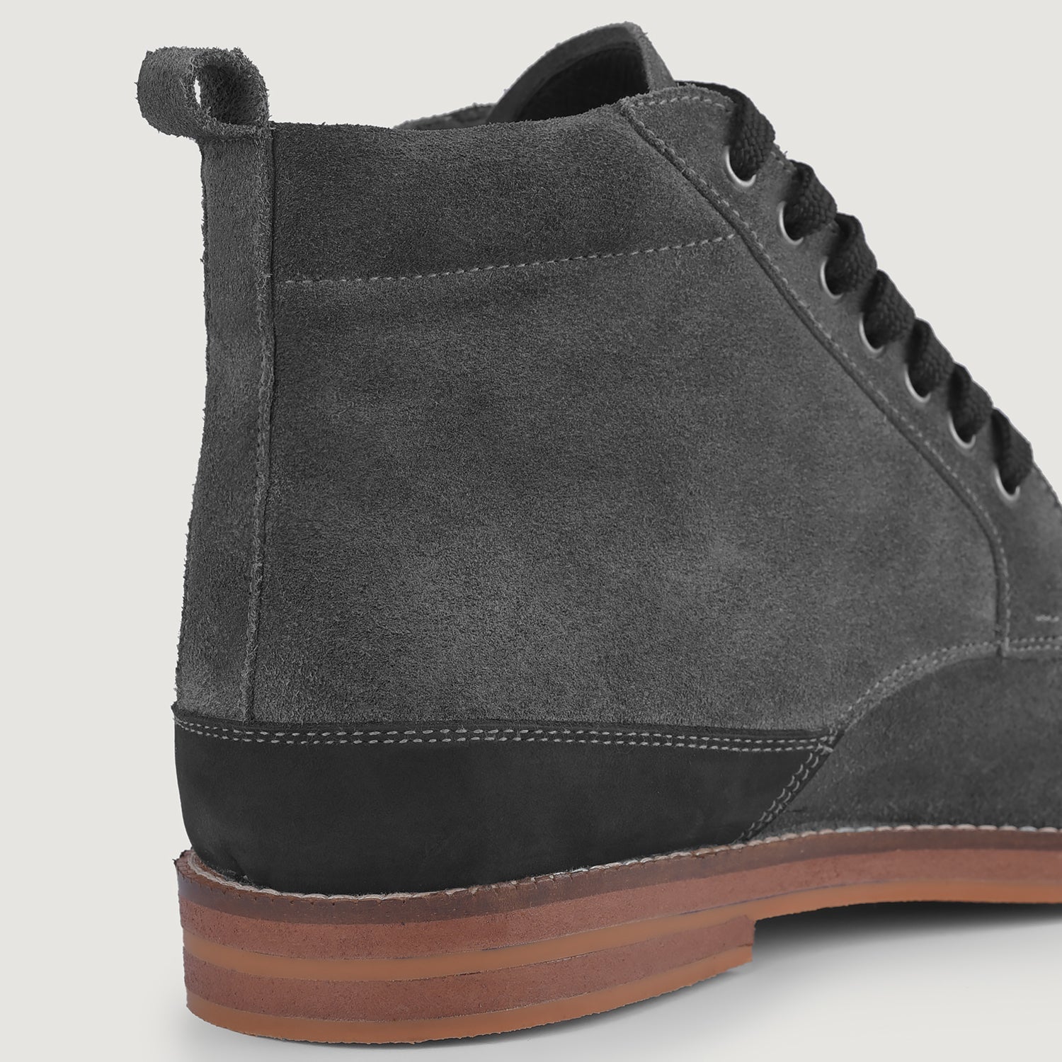 Orlaven Carnell Moc Toe Grey Suede Boots footwear image 9