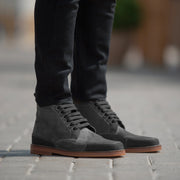 Orlaven Carnell Moc Toe Grey Suede Boots footwear image 1