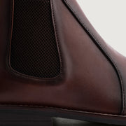 Orlaven Clarkson Chelsea Brown Burnished Leather Boots - StudGuard footwear image 4