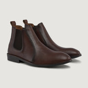 Orlaven Clarkson Chelsea Brown Burnished Leather Boots - StudGuard footwear image 1