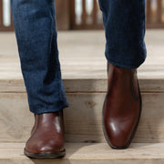 Orlaven Clarkson Chelsea Brown Burnished Leather Boots - StudGuard footwear image 6