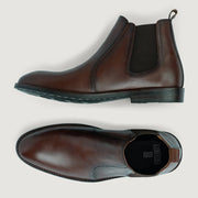 Orlaven Clarkson Chelsea Brown Burnished Leather Boots - StudGuard footwear image 3