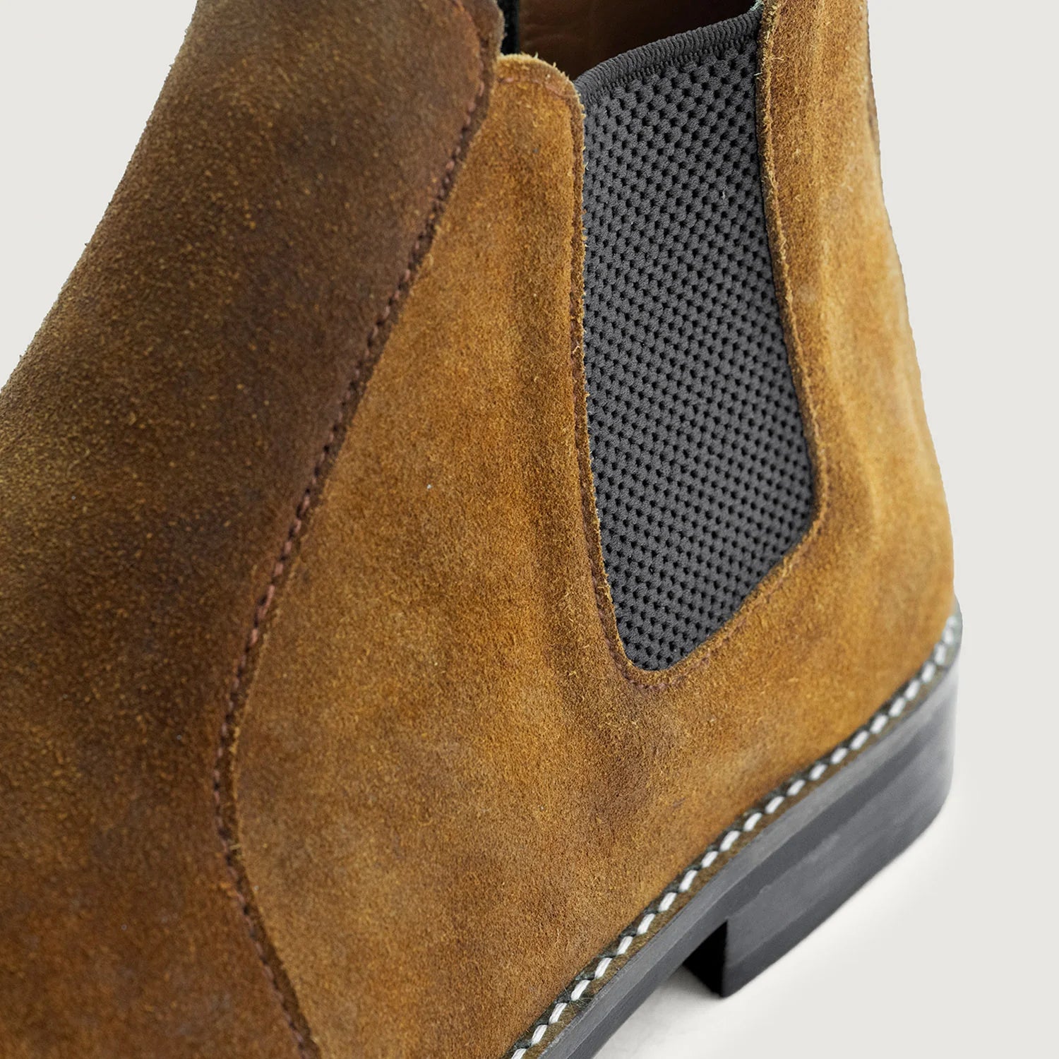 Orlaven Clarkson Chelsea Brown Suede Leather Boots - StudGuard footwear image 5