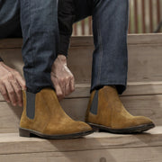 Orlaven Clarkson Chelsea Brown Suede Leather Boots - StudGuard footwear image 10