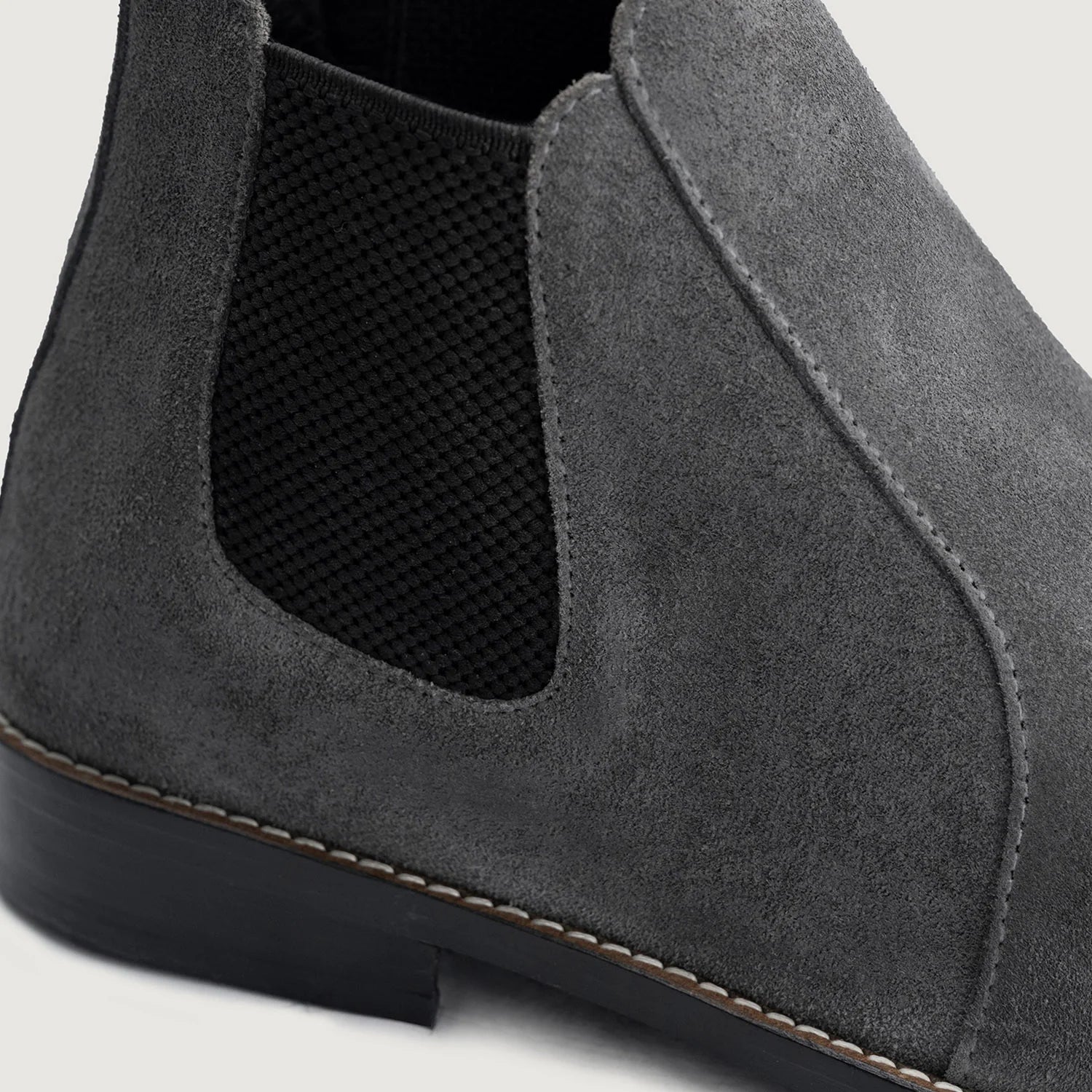 Orlaven Clarkson Chelsea Grey Suede Leather Boots - StudGuard footwear image 5