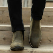 Orlaven Clarkson Chelsea Olive Pullup Leather Boots - StudGuard footwear image 5